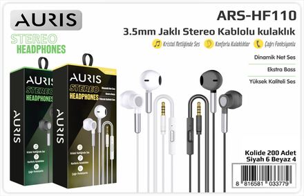 Auris HF110 3.5mm Kulaklık (İphone)